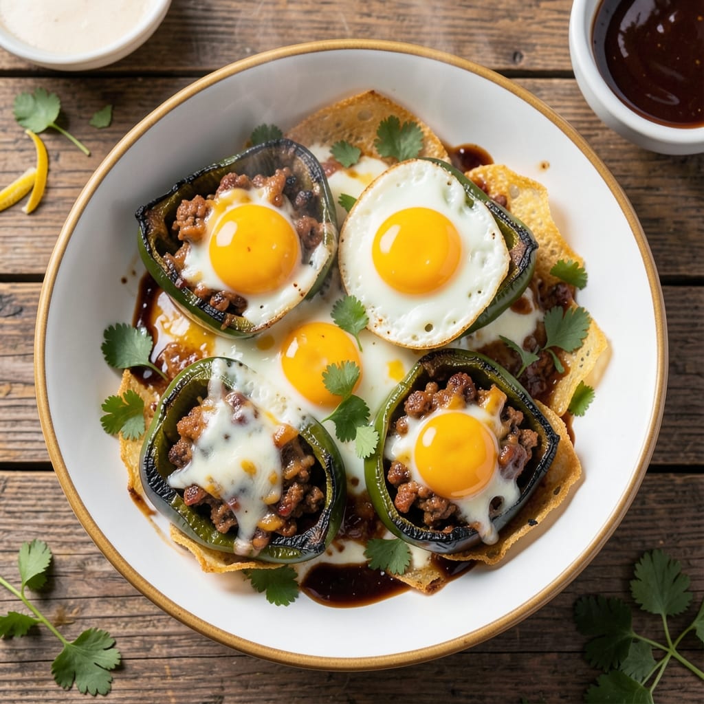Chili Relleno Recipe With Egg Roll Wrappers: Air-Fryer Crispy Crunch Meets Silky Yolk Magic