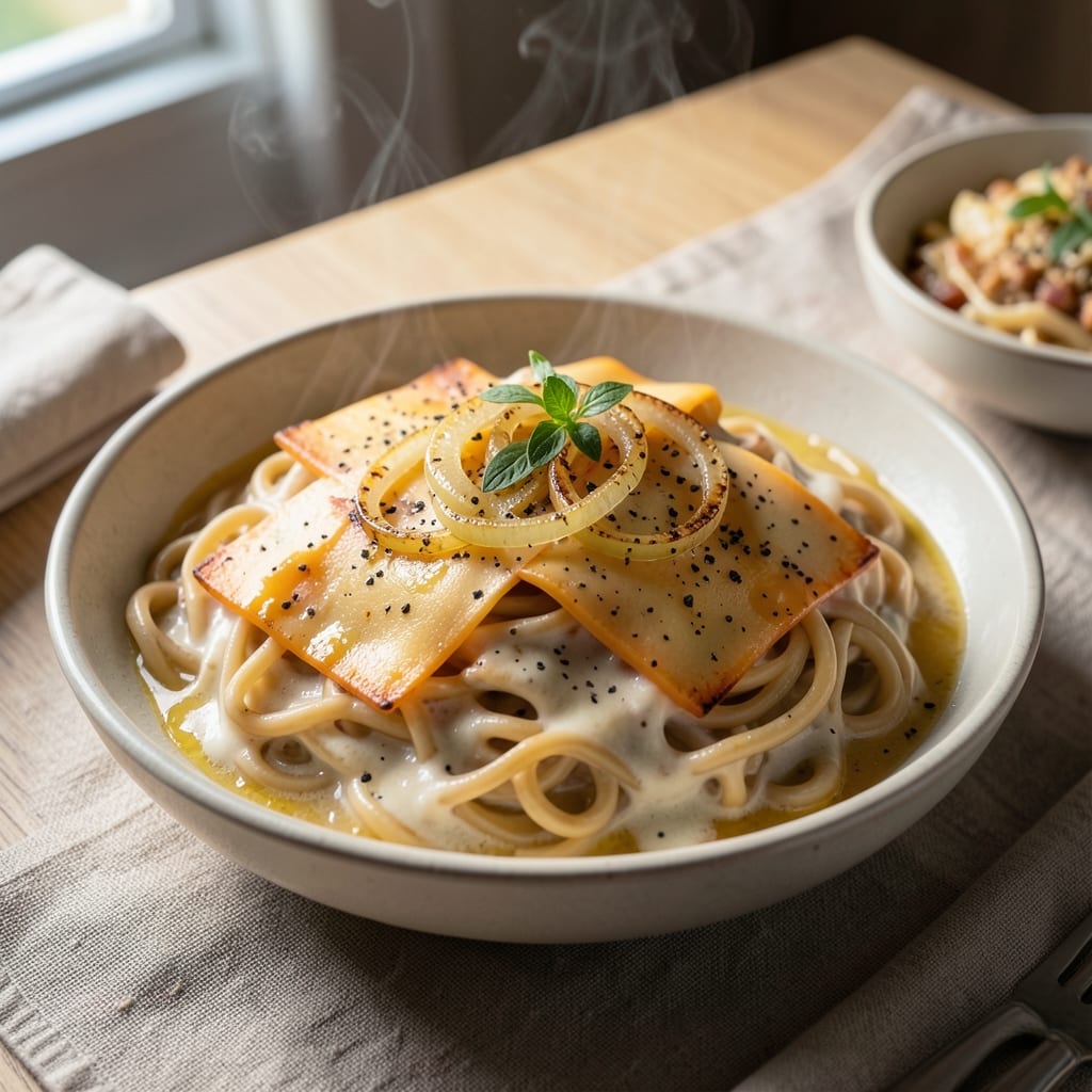 Cafeteria-Style Creamy Egg Noodles Recipe: One-Pan Comfort in 20 Minutes