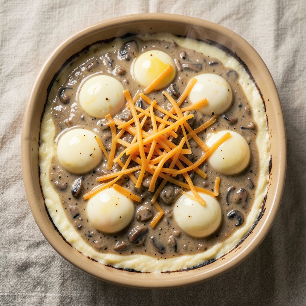 Egg Bake Recipe With Cream Of Mushroom Soup: Crispy Top, Creamy Yolk Magic