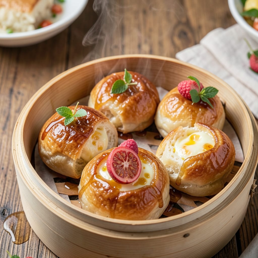 Dim Sum Egg Custard Buns Recipe: Steamed Clouds With Silky Yolk Hearts