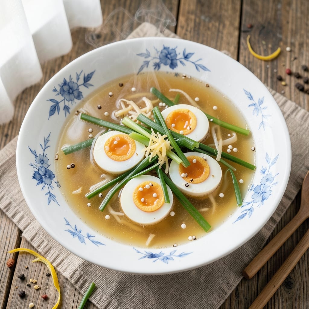 Chinese Restaurant Egg Drop Soup Recipe: Silky Yolk Swirls and Fragrant Ginger Heat