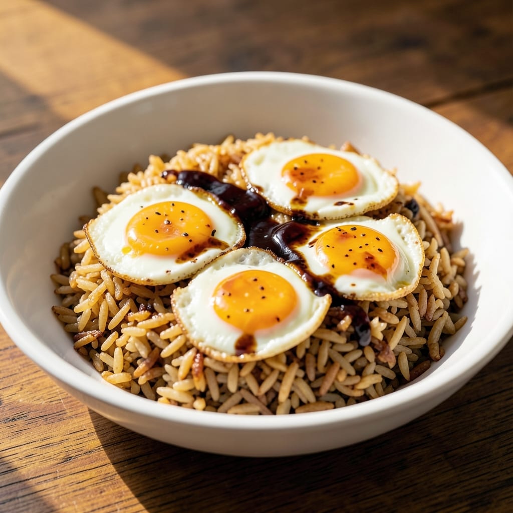 Easy Fried Rice With Egg No Vegetables Recipe: Crispy Grain and Silky Scrambled Eggs